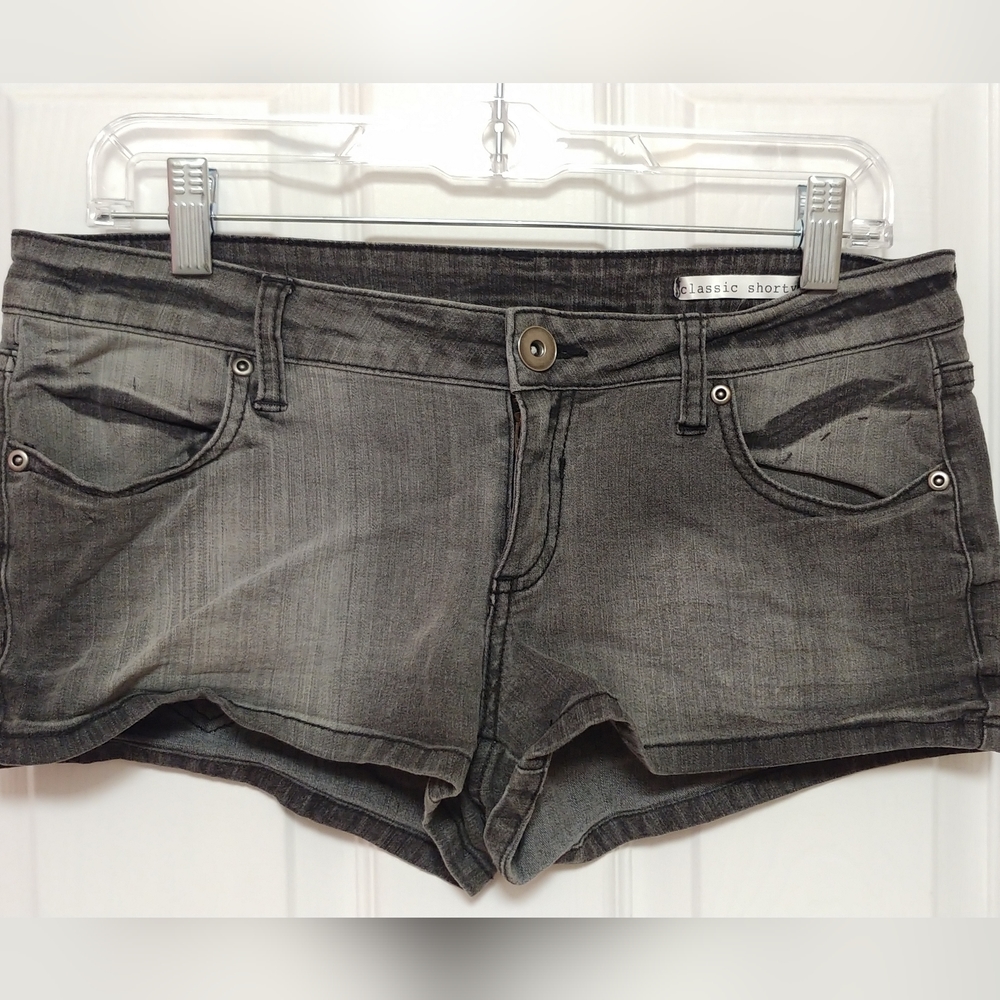 Faded Black Booty Shorts